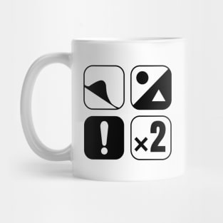 Gunpla Symbols V.1 Black Mug